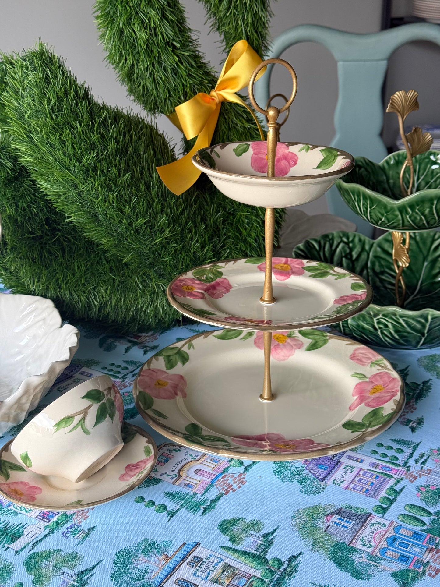Franciscan Desert Rose Vintage Three Tiered Stand (Made in England)