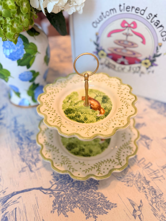 CE Corey Fox Two Tiered Stand - Made in Portugal Plates (10” base)