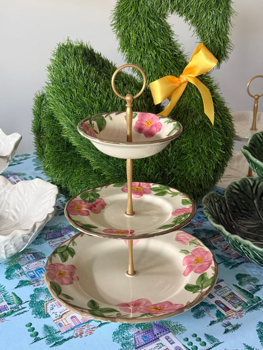 Franciscan Desert Rose Vintage Three Tiered Stand (Made in England)