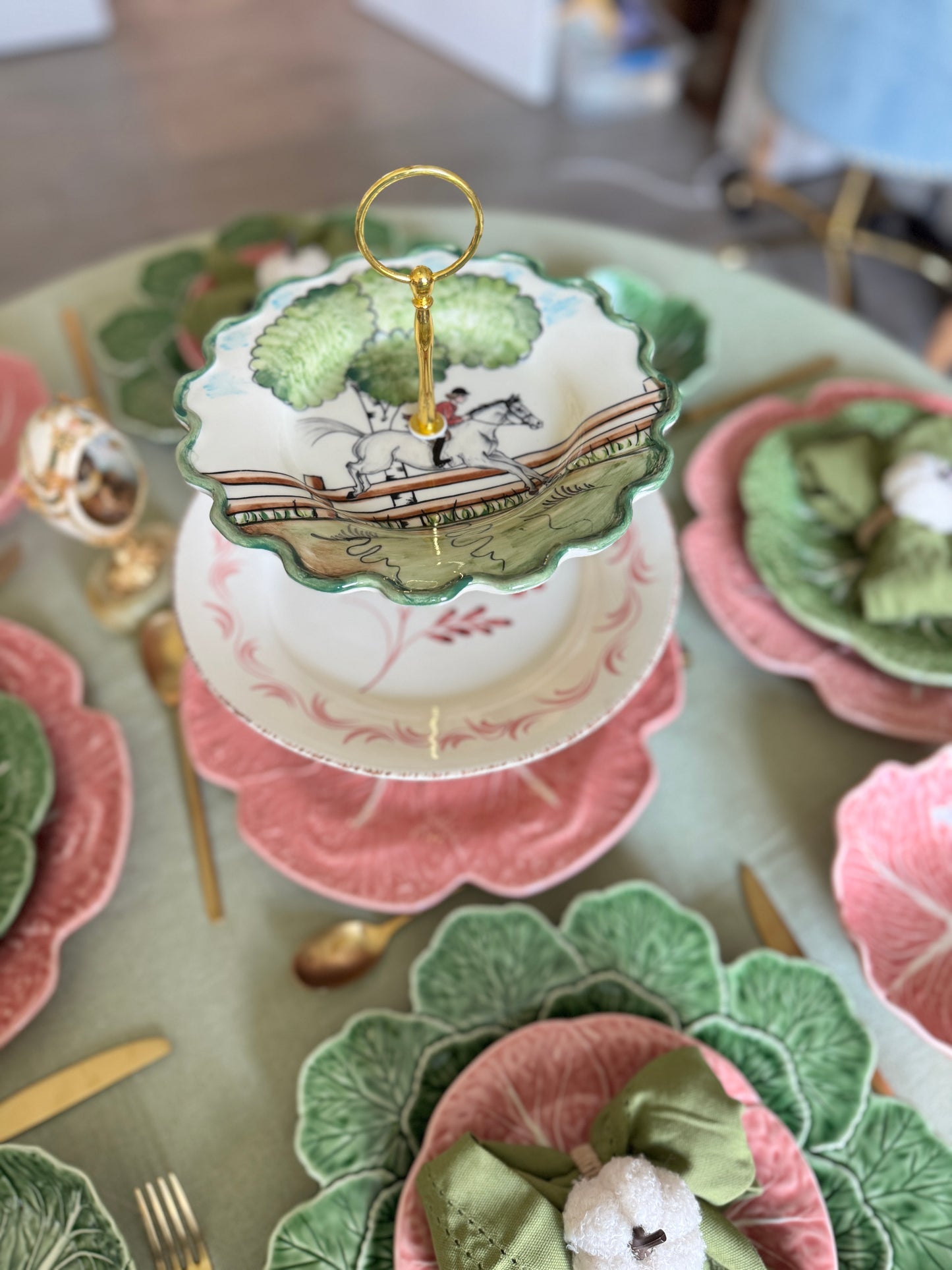 CE Corey Perfect Day, Casa Nuno and Bordallo Pink Cabbage Charger Three Tiered Stand  – Styled by Vivo Veronika, Made by Tiers of Joy