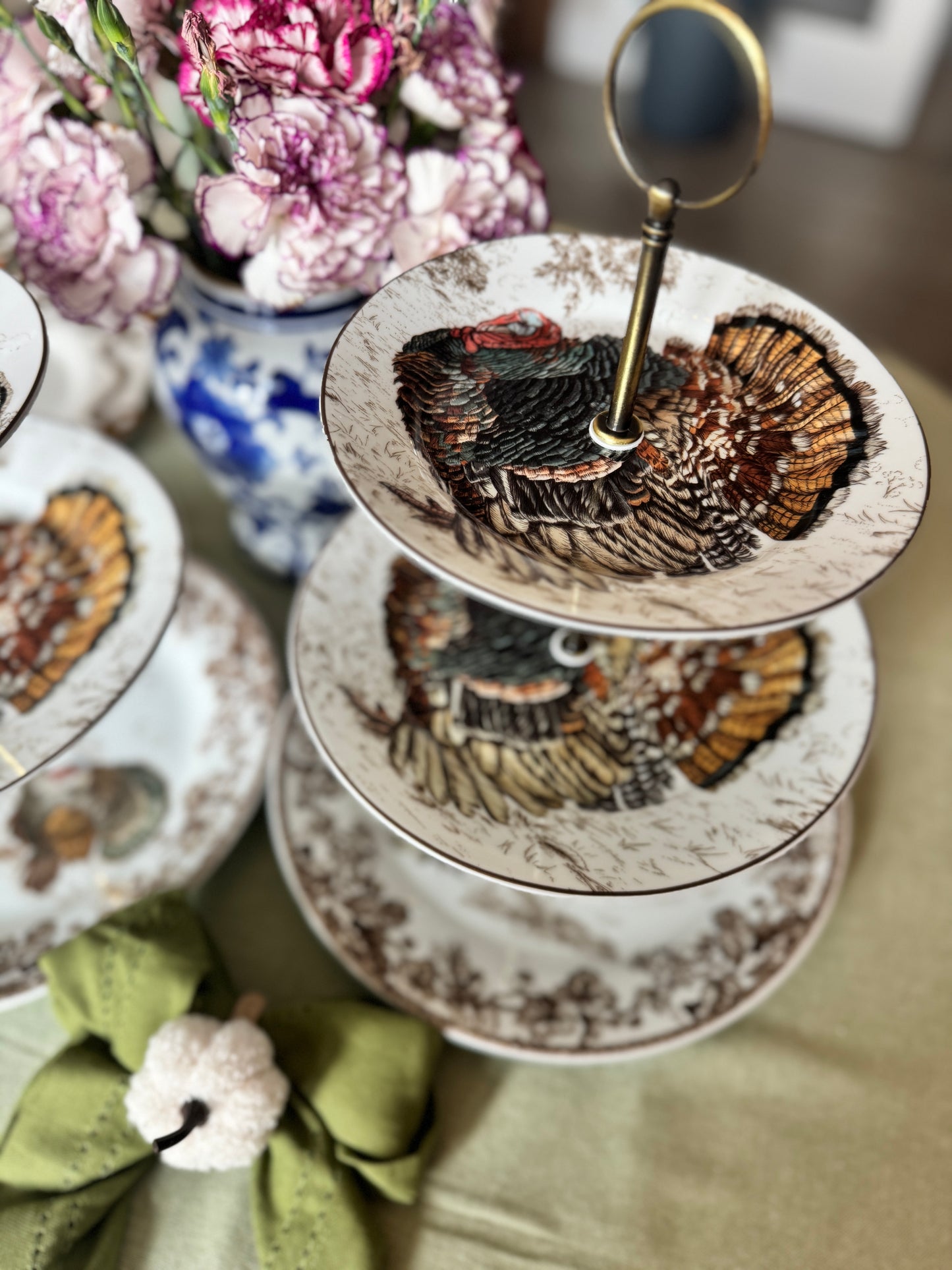 Williams Sonoma Plymouth Turkey Three Tiered Stand