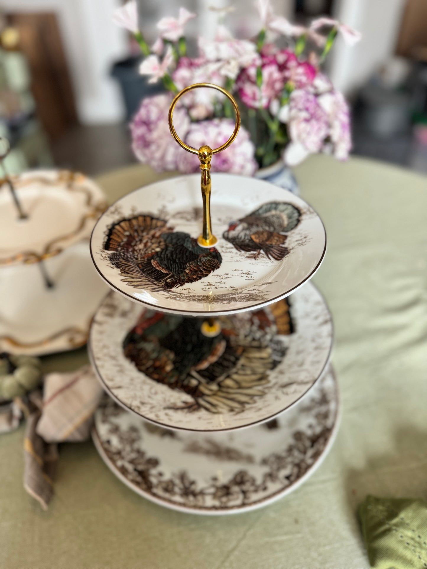 Williams Sonoma Plymouth Turkey Three Tiered Stand