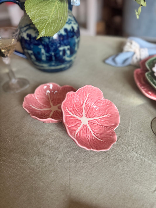 Pink Bordallo Pinheiro Cabbage bowl 5”