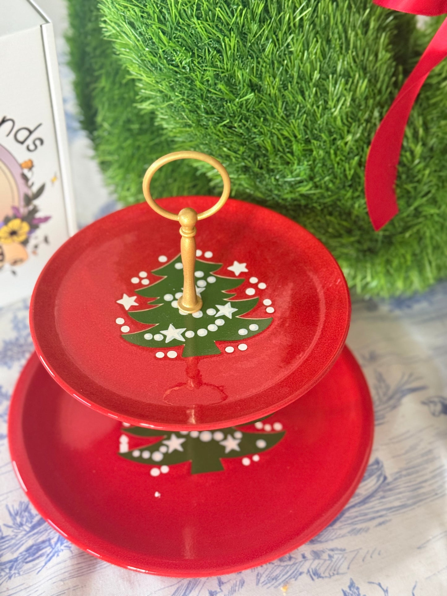 Waechtersbach Christmas Tree Two-Tiered Stand