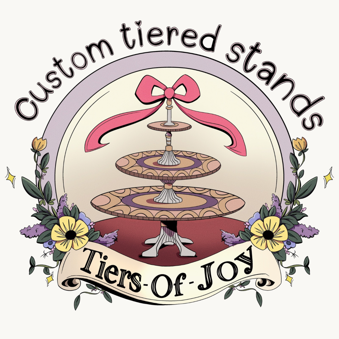 Custom Tiered Stand Made From Your China- Please read description