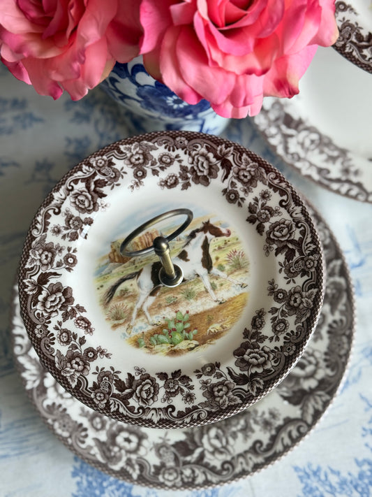 Spode Woodland Horses - Two Tiered Stand