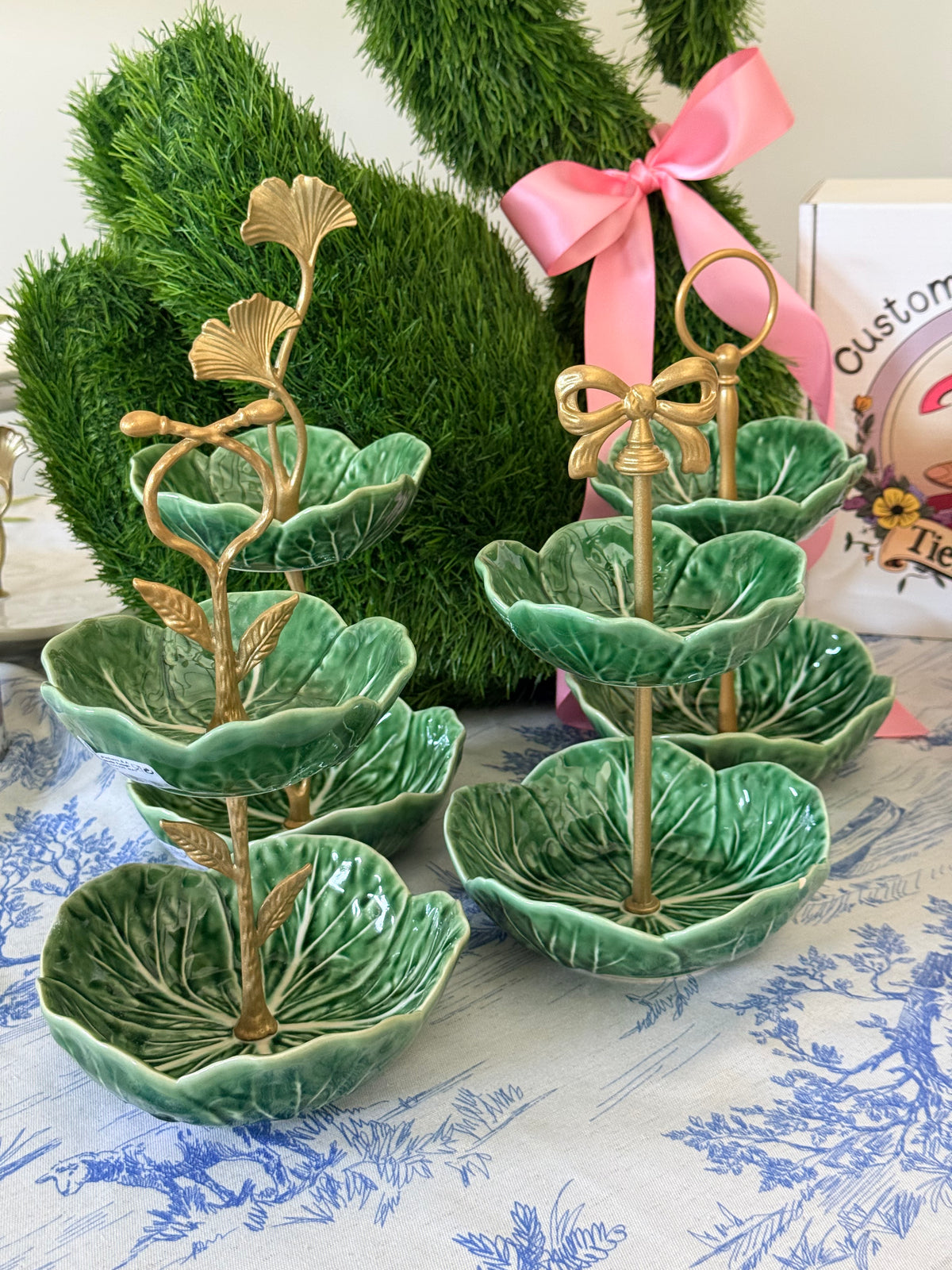 Bordallo Green Cabbage Petite Bowl Stand (6.5” base)