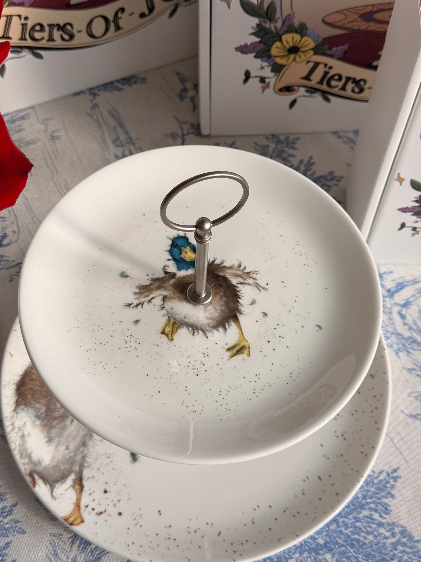 Royal Worcester Wrendale Designs - Duck Two Tiered Stand