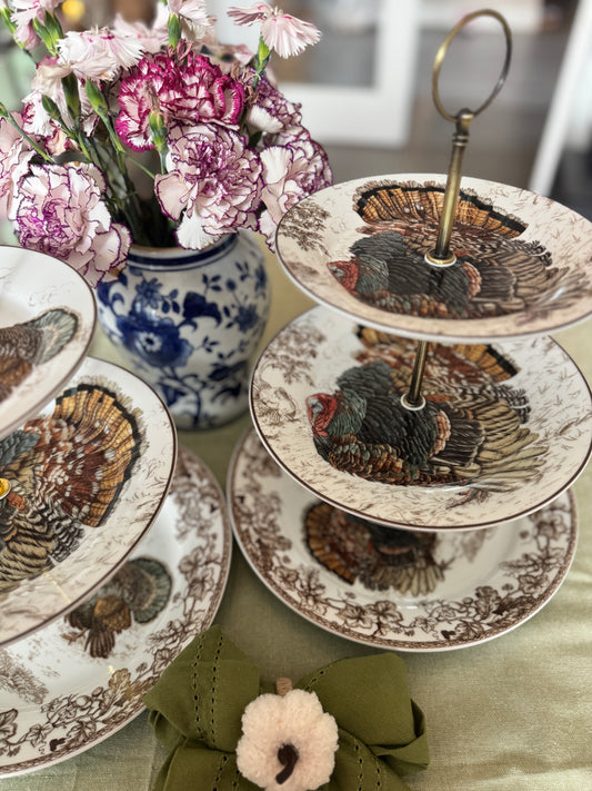 Williams Sonoma Plymouth Turkey Three Tiered Stand