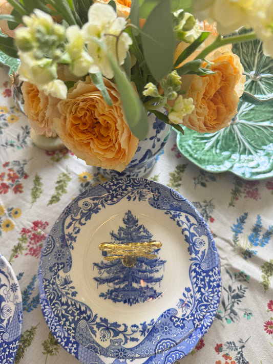 Spode Blue Italian- Christmas 🎄 Two Tiered Stand