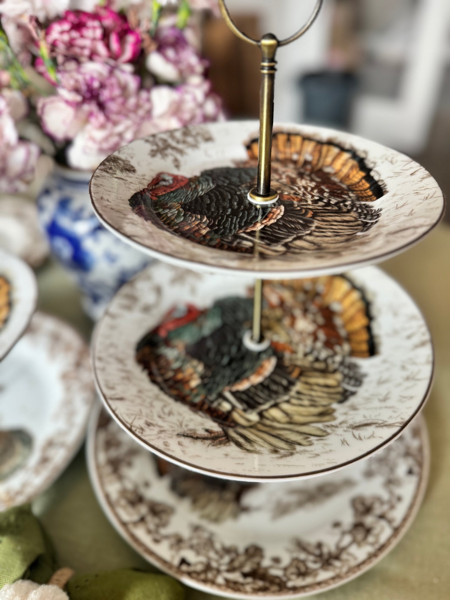 Williams Sonoma Plymouth Turkey Three Tiered Stand