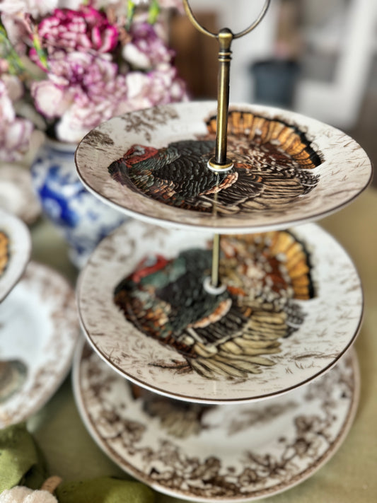 Williams Sonoma Plymouth Turkey Three Tiered Stand