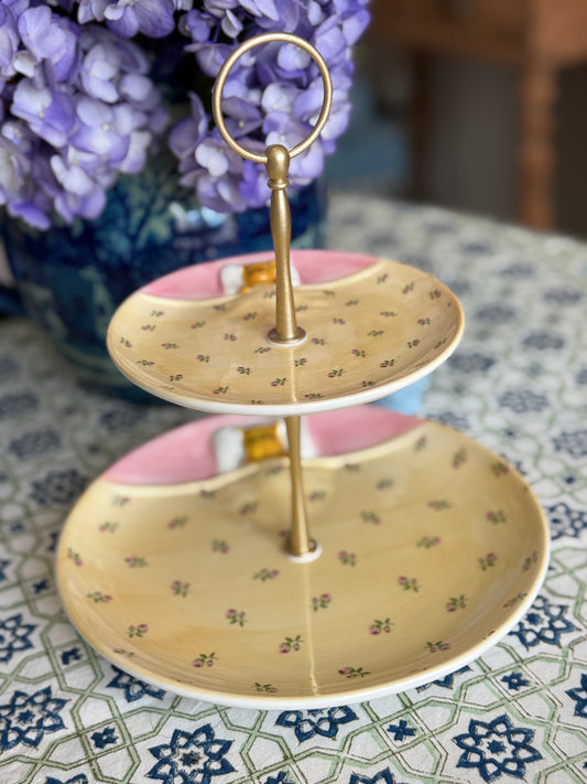 Sleepy Bear Two Tiered Stand - Food Safe