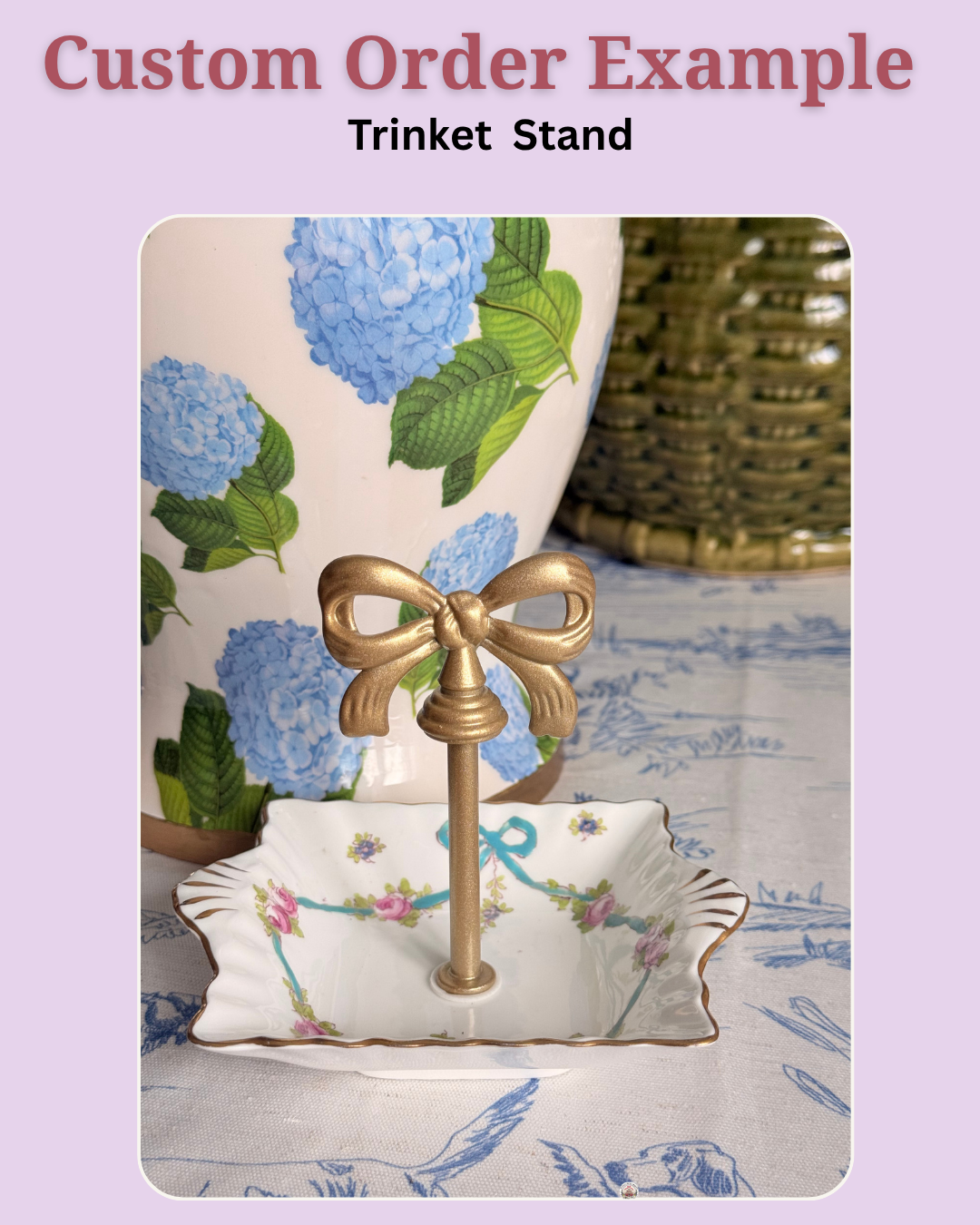 Custom Heirloom Tiered Stand Made From Your Own China (🎄 Christmas Delivery Deadline: October 31st)