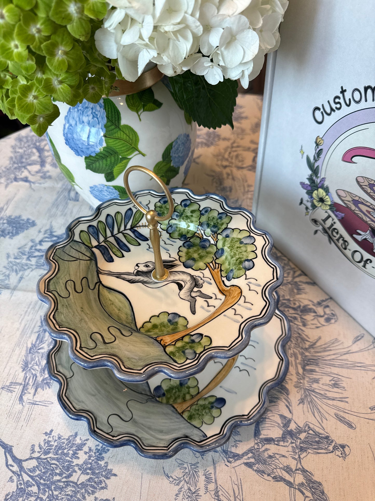 CE Corey Le Lapin Two Tiered Stand (10” base plate)