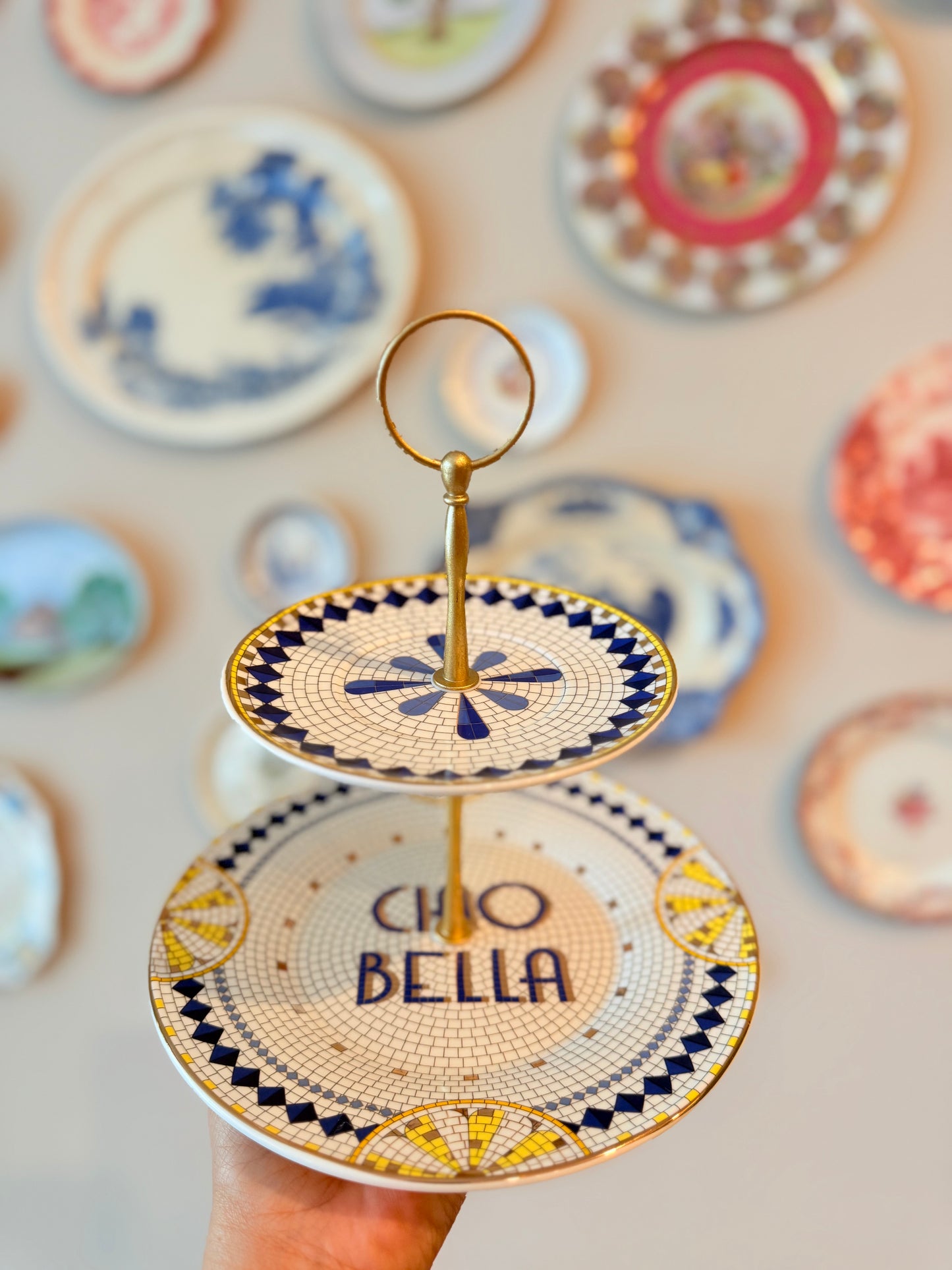 Bistro Tile- Italia Edition Two Tiered Stand