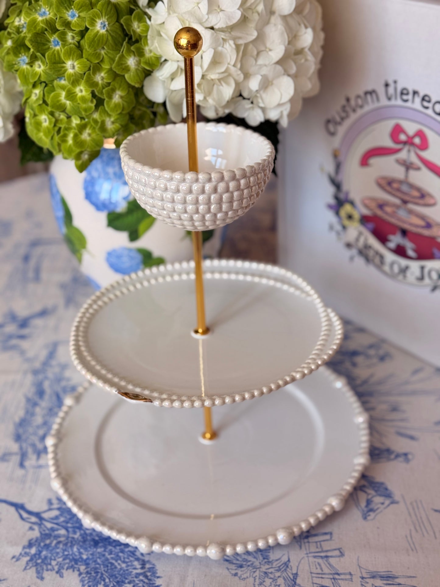 Anthropologie Pearl Three Tiered Stand