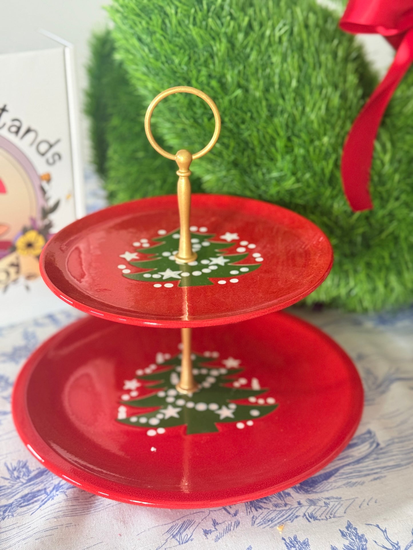 Waechtersbach Christmas Tree Two-Tiered Stand