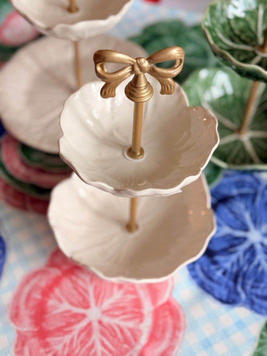 Bordallo Pinheiro Beige Cabbage Petite Bowl Stand