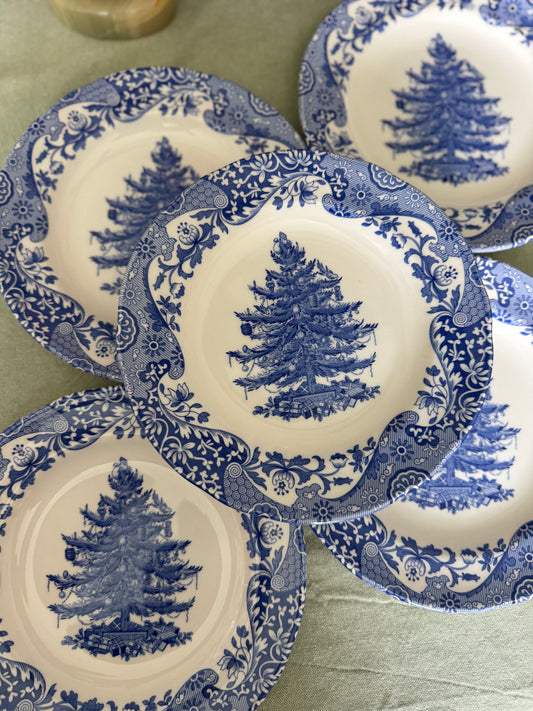Spode Blue Italian Christmas- NEW! 2025 Design- 8” Salad Plates