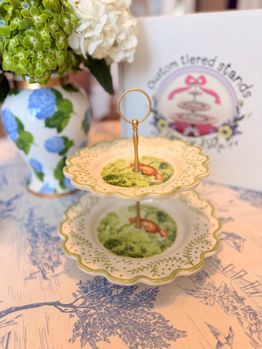 CE Corey Fox Two Tiered Stand - Made in Portugal Plates (10” base)