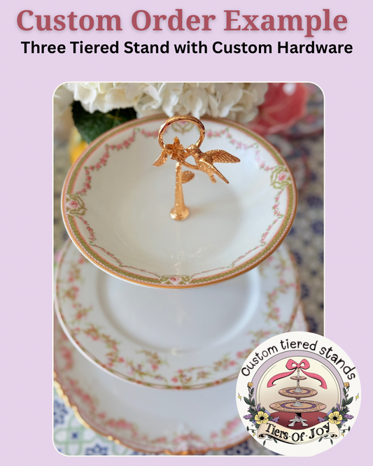 Custom Tiered Stand Made From Your China- Please read description