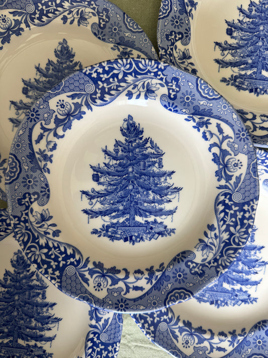 Spode Blue Italian Christmas- NEW! 2025 Design- 8” Salad Plates